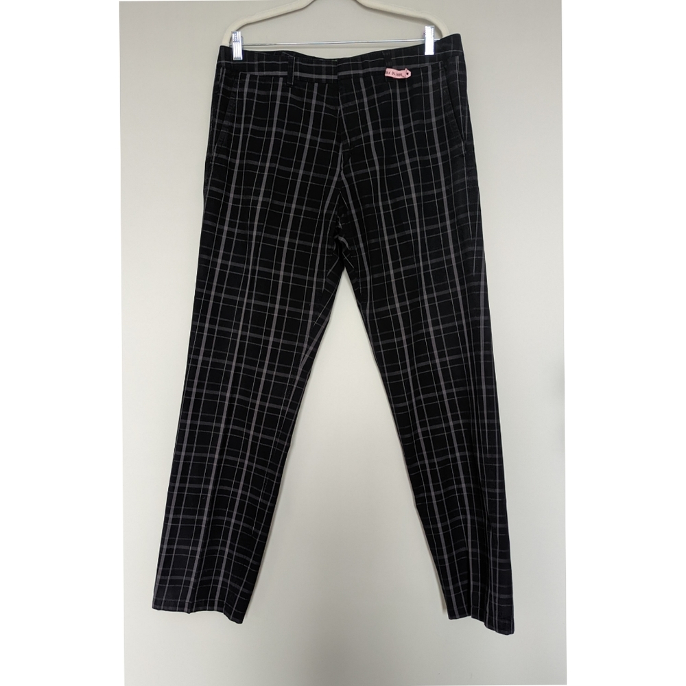 Hugo Boss Plaid Trouser Pants Green Label  athleisure wear Size 36R